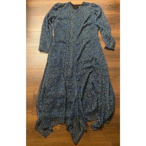 EUC WHISTLES Scattered Bloom Dobby Dress sz: 12 - Picture 11 of 12
